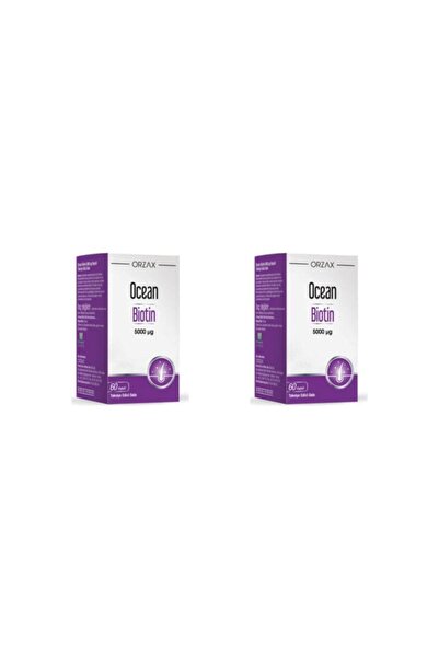 Ocean Orzax Biotin 5000 Mcg 60 Kapsül 2'li