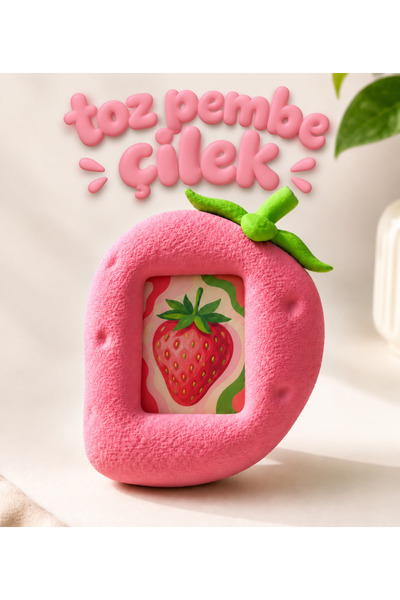 Pocket People Çilek Fotoğraf Çerçevesi Dekoratif Masaüstü Mini | 3D Baskı Frame
