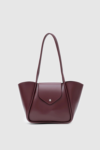 Tandi Bags حقيبة كتف دولفيز كلاريت باللون الأحمر مع حقيبة مكياج