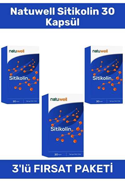 Natuwell Sitikolin 30 Kapsül - 3 Adet
