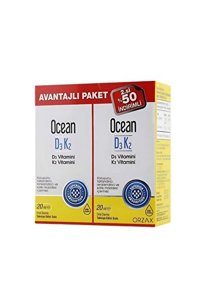Ocean OceanD3k2 Damla 20ml X 2 Adet Avantajlı Paket