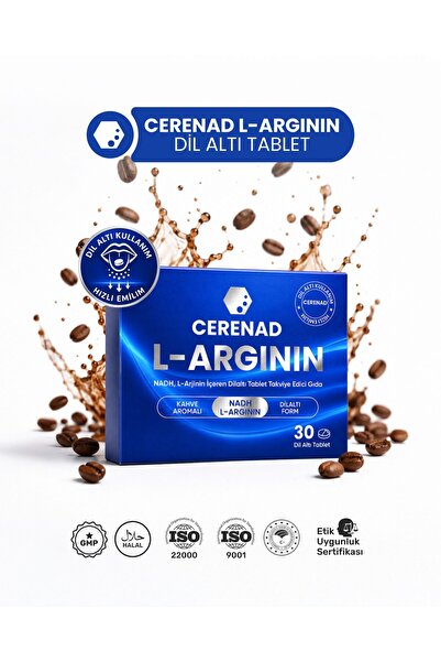 Cerenad + L-argının Dilaltı Tablet, Nadh Ve L-arginin Içeren Takviye Edici Gıda