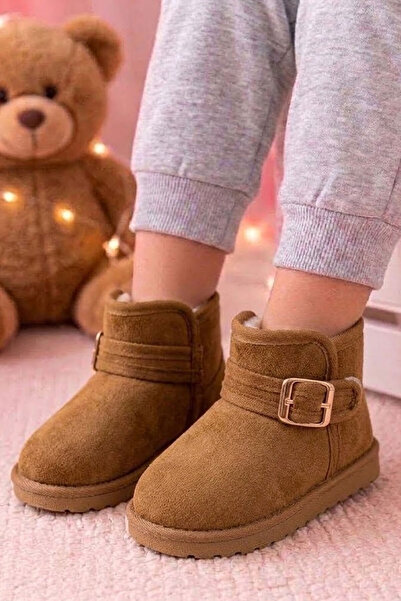 AlbiShoes Unisex Kız Erkek Çocuk Bebek Cırtlı Ev Botu Ev Ayakkabı Panduf Mini Bot Kreş Okul Günlük