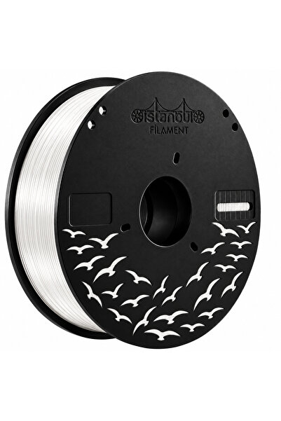İSTANBUL FİLAMENT 3D Baskı PLA Silk+ İnci Beyaz Filament 1 Kg Ø 1,75mm ± 0,05 Mm