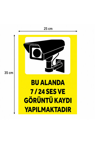 Genel Markalar Bu Alanda 7/24 Ses ve Görüntü Kaydı Yapılmaktadır 20X30 Cm A4 ...