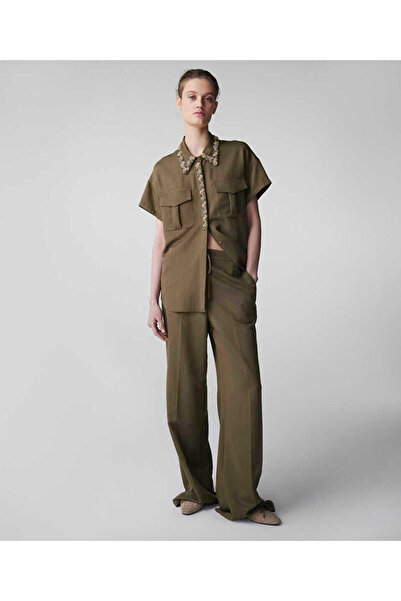 İpekyol Wide Leg Fit Pants with Waist Tie