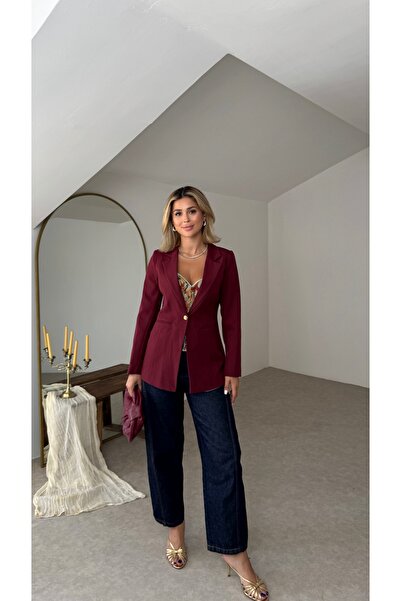 Nesil Fletched Lined Slim Blazer Jacket