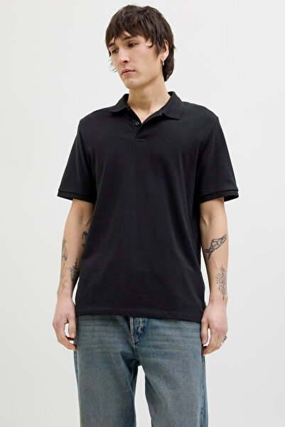 Jack & Jones Erkek Siyah Jjkane Polo Ss Polo Tişört 12270150-Black