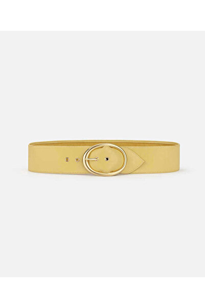 İpekyol Oval metal tokalı deri görünümlü kemer