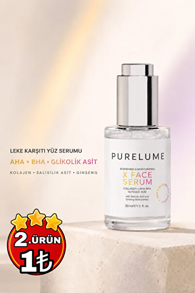 Pure Lume Purelume X-Face ve Siyah Nokta Karşıtı, ve Cilt Onarıcı Serumu 30 ml