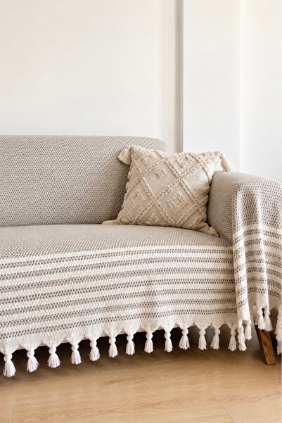 Miracolo Home 180*220 Cm. Organic 3-Seat Sofa Sofa Bed Cover Cotton Large Siz...