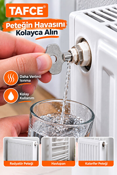 tafce Kalorifer Peteği Hava Alma Alma Purjör Anahtarı, Radyatör Petek Havlupa...