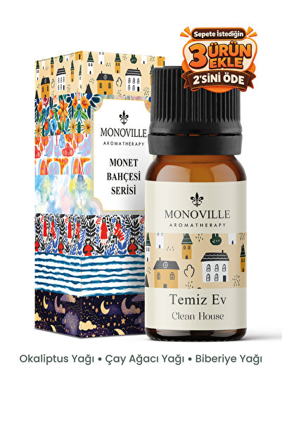 Monoville Temiz Ev Uçucu Yağ Karışımı 10 ml (Clean House Essential Oil Blend)