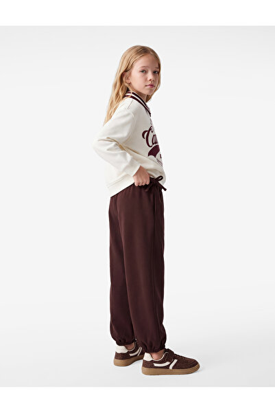 Koton Balon Form Trousers with Bow and Elastic Waist, Loose Fit
