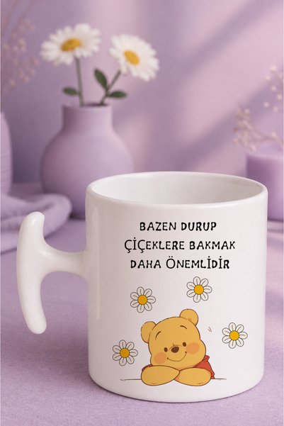 Witchy Co Winnie The Pooh, Bazen Durup Çiçeklere Bakmak Daha Önemlidir Yazılı...