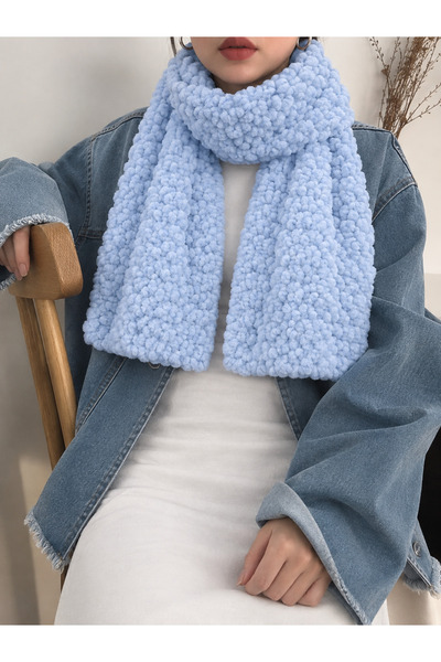 Store Yumoş Dokulu Peluş Atkı – Extra Yumuşak Kışlık Model