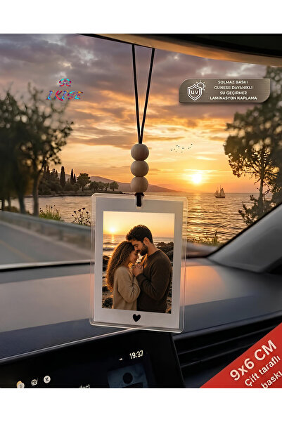 ikisemedya Kişiye Özel Fotoğraflı Araba Dikiz Aynası Süsü Arkadaşa Sevgiliye ...