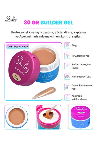 SHELBY PROFESSIONAL NAILS UV&LED 30 GR.BUILDER GEL 03