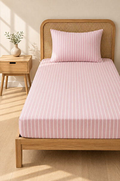 Boreas Home Σετ σεντόνια και μαξιλαροθήκες Lines Premium Ranforce για μονό κρ...