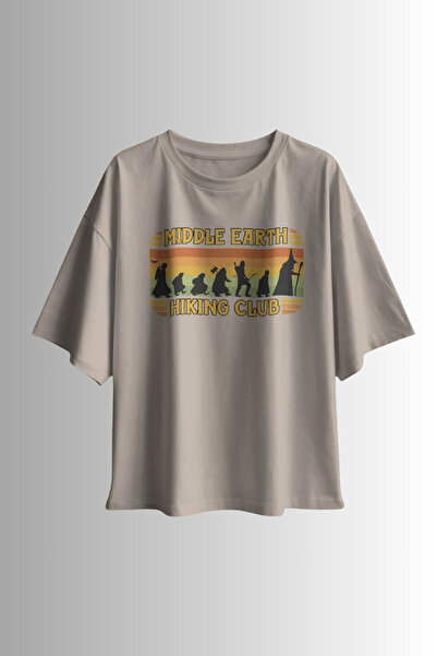 Ninkasiwear تي شيرت مطبوع عليه Lord of the Rings of Middle Earth للجنسين مقاس...