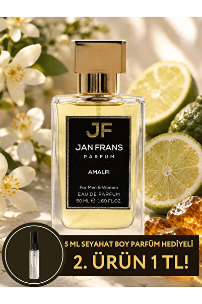 JF JAN FRANS Amalfi - Citrus Floral Fresh Kokulu 50ml Kalıcı Edp Unisex Parfü...