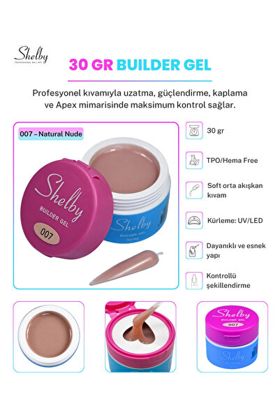 SHELBY PROFESSIONAL NAILS UV&LED 30 GR. BUILDER GEL 07