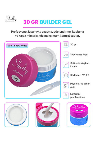 SHELBY PROFESSIONAL NAILS UV&LED 30 GR. BUILDER GEL 09