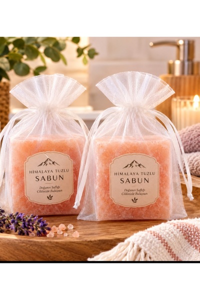 Zeytül Kese Himalayan Salt Soap. Inside the Pouch