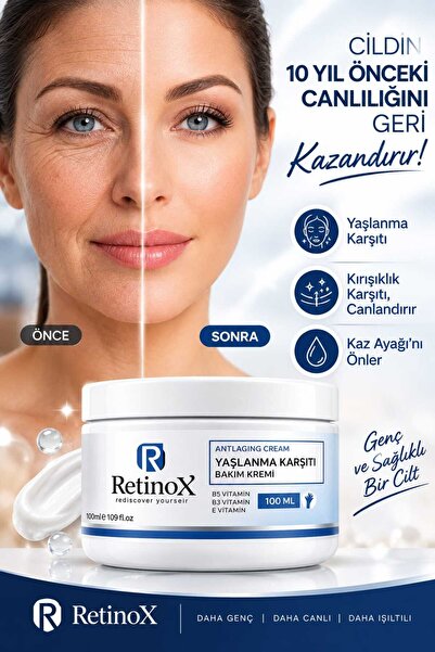 Retinox Gençleştiren Botox Etkili Yaşlanma Karşıtı Ve Kırışıklık Karşıtı Leke...