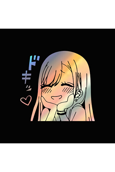 Choice 18X17CM G016 laser Car interior stickers Cute anime car stickers Car w...