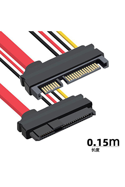 Choice5 كابل تمديد M إلى F بطول 15 سم من نوع Sas Sata، SFF-8482 Sas 29 Pin إل...