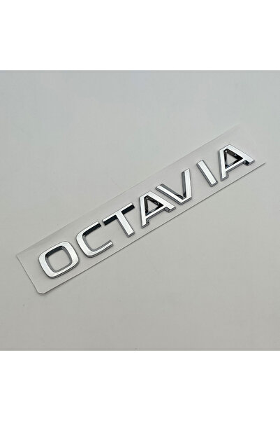 Choice Chrome 3D ABS Chrome Black Logo Octavia Emblem Letters Car Rear Trunk ...