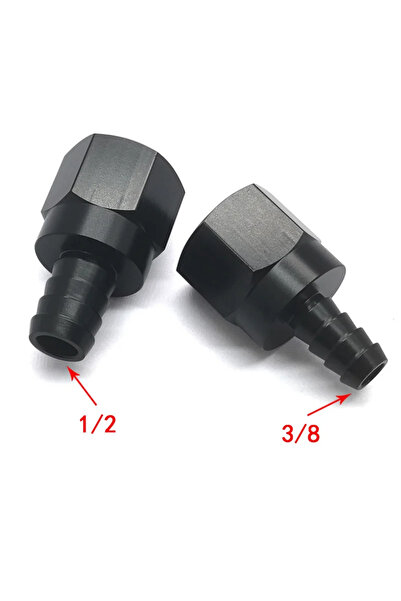 Choice AN10-3-8 Black Straight Aluminum AN6 AN8 AN10 Female Flare to 3/8 1/2 ...