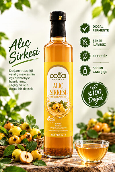 DOĞA DEPOSU Doğal Fermente Alıç Sirkesi - %100 Katkısız, Bağışıklık Ve Destek...