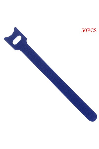 Choice6 50PCS Blue 50pcs /100pcs Releasable Cable Ties Colored Plastics Reusa...