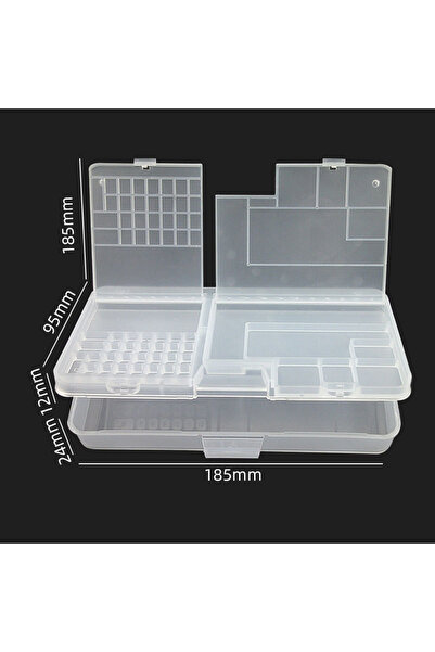Choice WHITE Bright Black Double-layer Electronic Component Storage Box Screw...