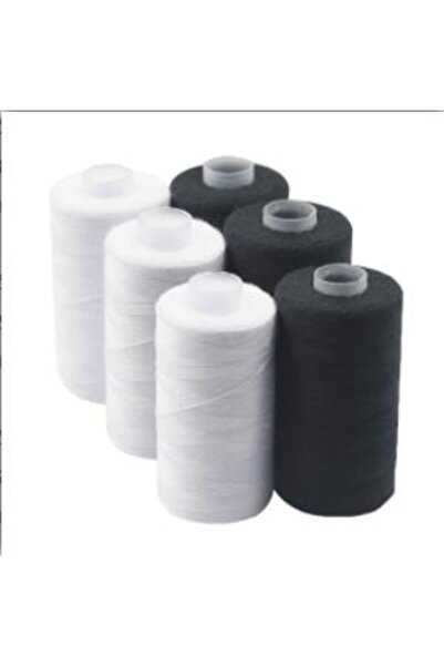 choice2 6PCS Home Sewing Thread DIY Hand Sewn Black And White Thread 500m 402...