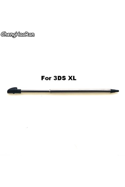 Choice7 قلم ستايلس معدني تلسكوبي أسود اللون لجهاز 3DS XL، قلم لمس بلاستيكي لش...