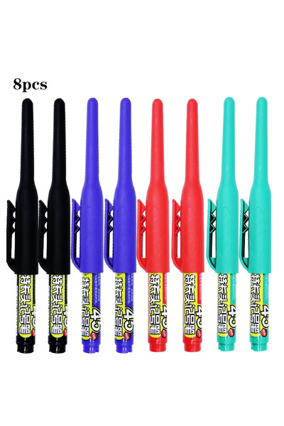 Choice 8 pcs mixed A 8Pcs 45mm Waterproof Long Head Nib Deep Hole Markers Pen...