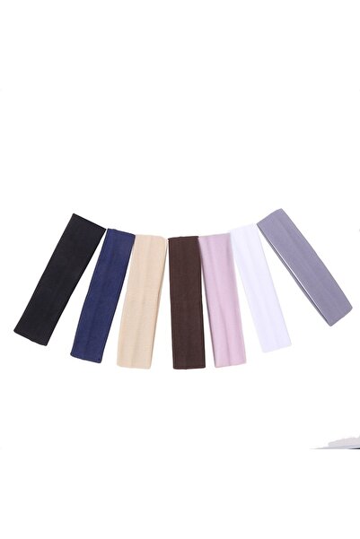 Choice 7Pcs Mix Color A 7Pcs Solid Elastic Hair Bands Yoga Headband Women Men...