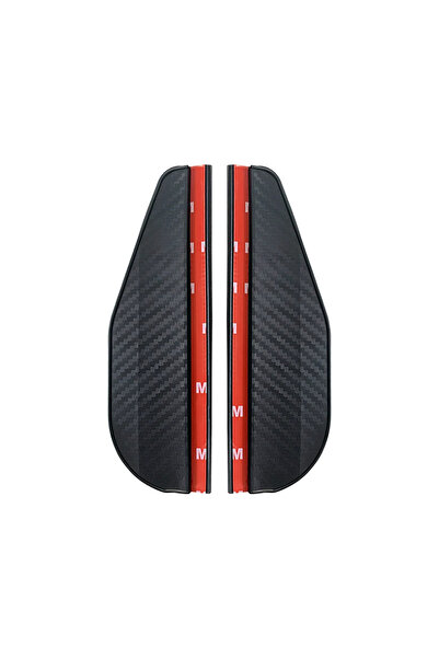 Choice 2PCS Carbon Fiber 2PCS Car Rearview Mirror Rain Eyebrow Carbon Fiber S...
