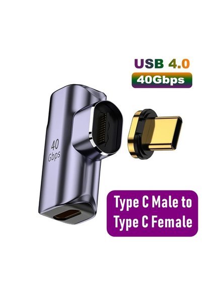 Choice B 100W Type C Adapter OTG 40Gbps Magnetic Fast Data Transfer Tablet US...