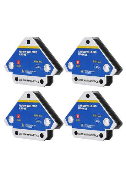 Choice 4PCS Hot 12.5KG Magnetic Welding Fixer 45° 90° 135° Multi-angle Magnet...
