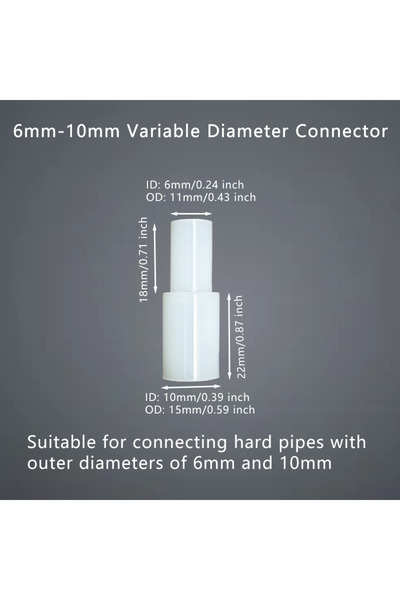 Choice4 6mm-10mm 5pcs 1pc 5pcs Silicone Flexible Repair Joint Reducing Diamet...