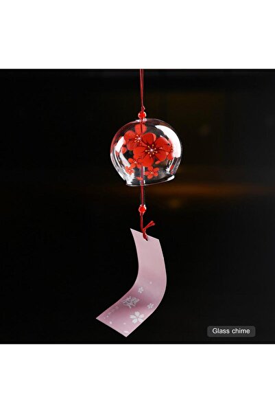 Choice 5 red cherry Japanese Style Handmade Glass Painted Wind Chime Door Dec...