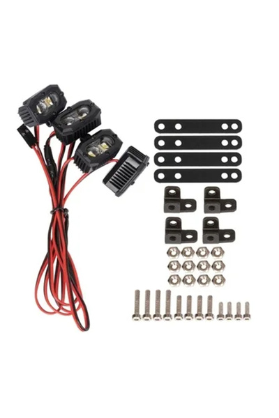 Choice 4 قطع من مصابيح LED ساطعة لمصابيح أمامية لسيارة RC زاحفة محورية Traxxa...