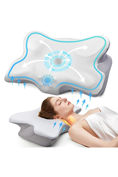 Choice 22 x 14 x 4 inches WHITE Pulatree New Odorless Orthopedic Pillow For N...