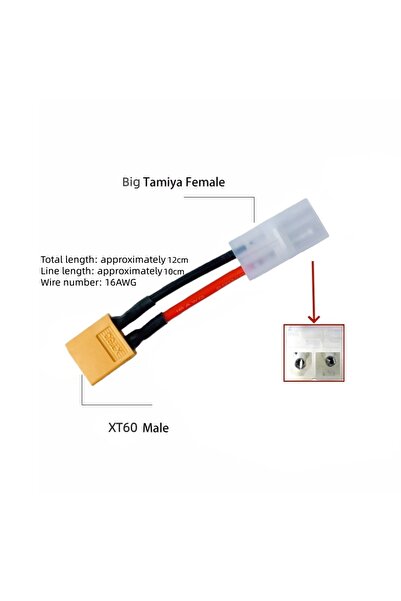 Choice XT60 Male to Female NEW Adapter Female/Male Deans T Plug XT60 to Tamiy...