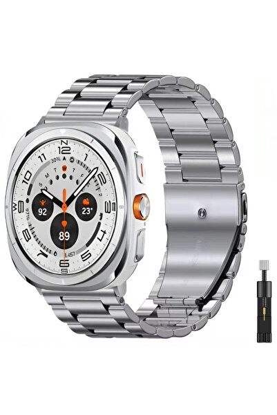 Choice3 Galaxy Ultra 47mm Silver With tool Stainless Steel Strap For Samsung ...