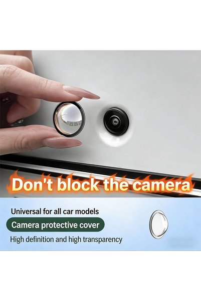 Choice1 1PC Car Camera Lens Transparent Protector Cover Universal Front Bumpe...